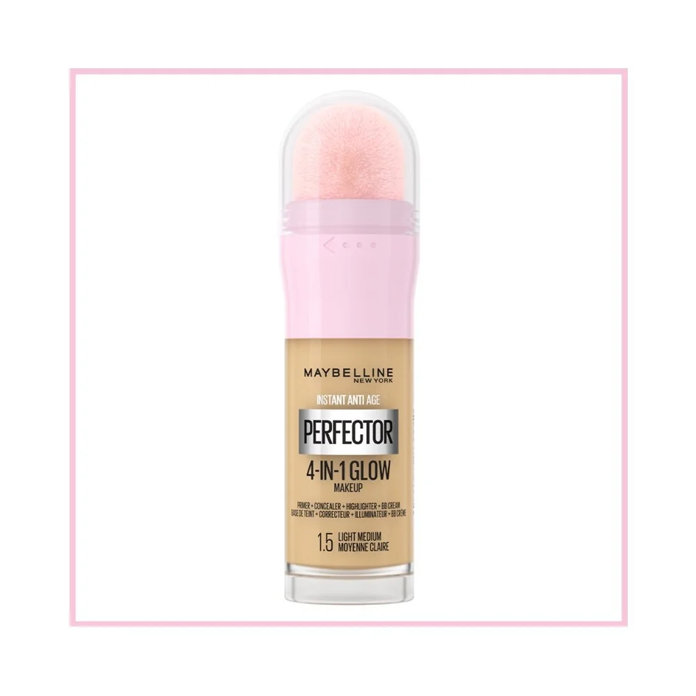 Maybelline New York Instant Perfector Glow 4 Etki 1 Arada Fondöten- 1.5 Light Medium